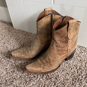 Circle G Leather Cowboy Boots